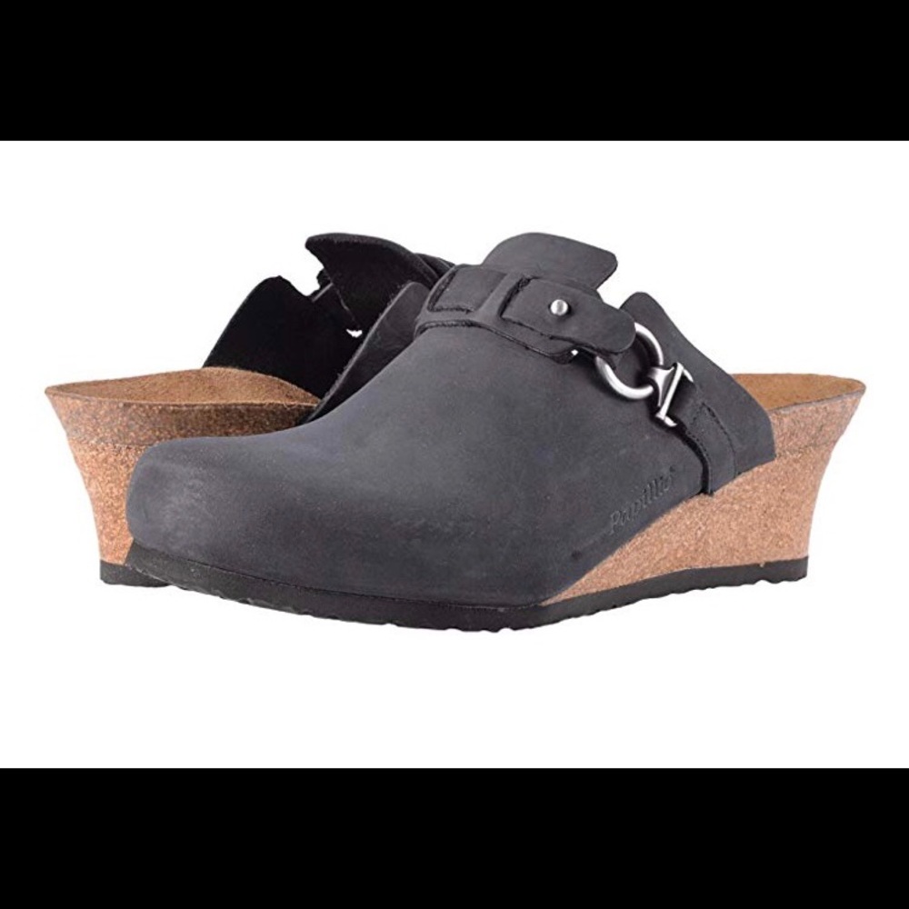 Birkenstock Dana Black Oiled Leather Clogs NEW - Picture 3 of 8